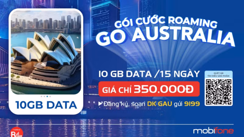 Gói cước roaming Australia của MobiFone