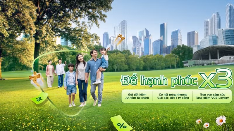 Chương trình "Để hạnh phúc nhân ba" của Vietcombank.