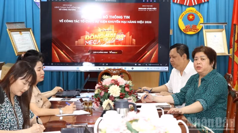 Sở Công thương thành phố Đồng Nai họp công bố thông tin chương trình “Khuyến mại hàng hiệu Đồng Nai Mega Sale 2026".