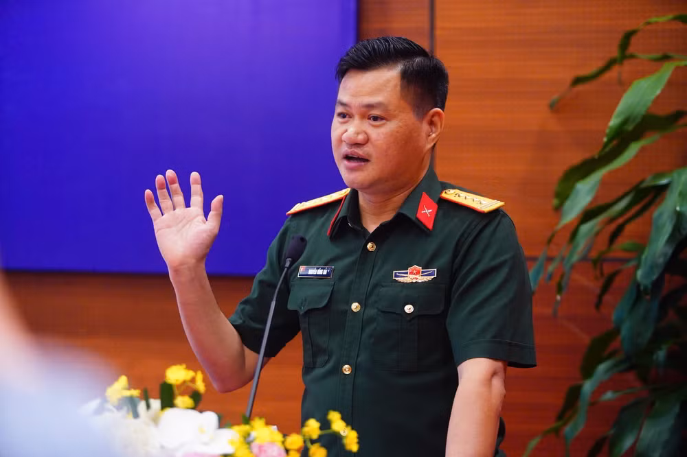 Đại tá, Nhà báo Nguyễn Hồng Hải - Phó Tổng Biên tập báo Quân đội nhân dân. (Ảnh: Duy Phạm/TPO)