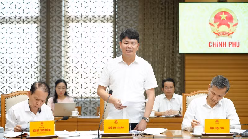 Thứ trưởng Tư pháp Nguyễn Thanh Tịnh. (Ảnh: H.THU)