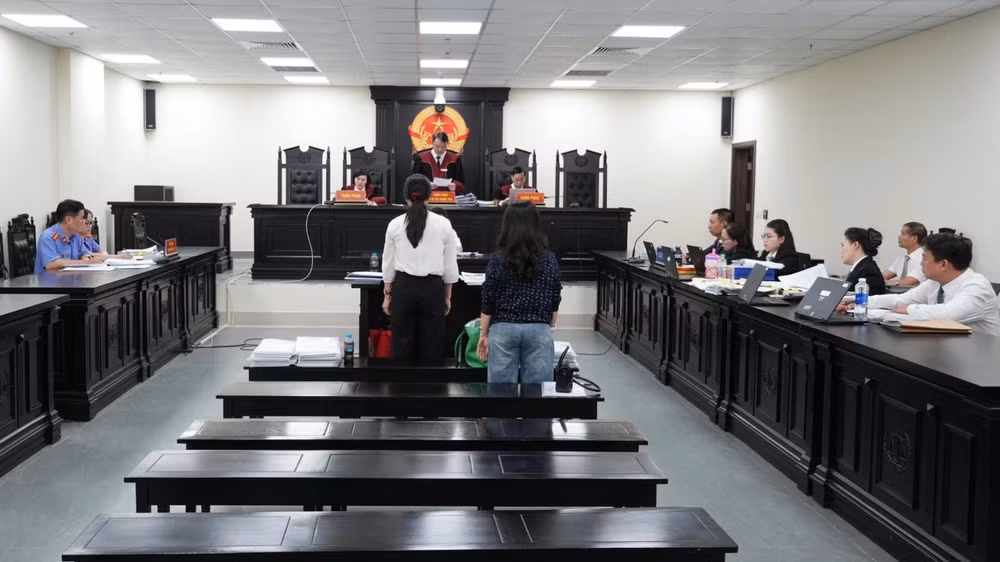 Quang cảnh phiên tòa phúc thẩm. (Ảnh: MH)