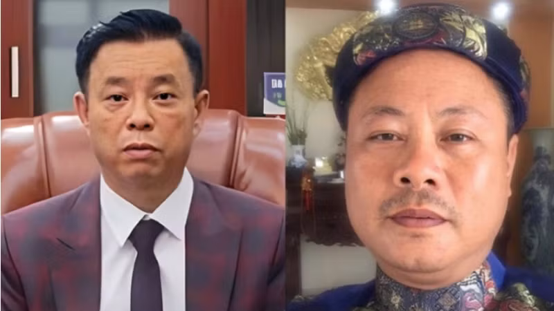 Bị cáo Phạm Văn Cách và bị cáo Nguyễn Mạnh Quyền. (Ảnh: Bộ Công an)