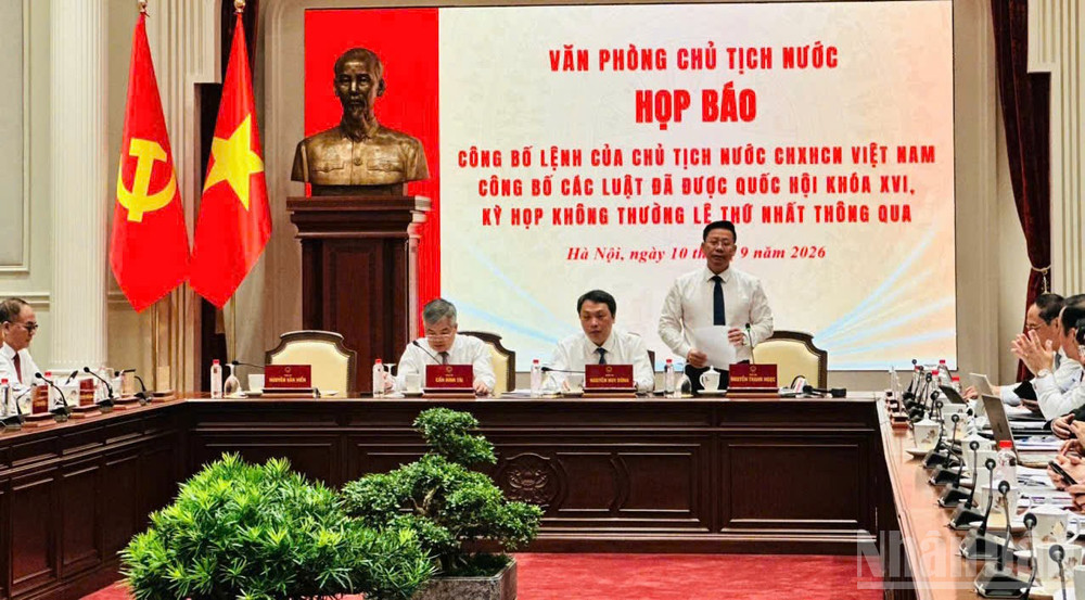 Thứ trưởng Tư ph&aacute;p Nguyễn Thanh Ngọc. (Ảnh: HN)