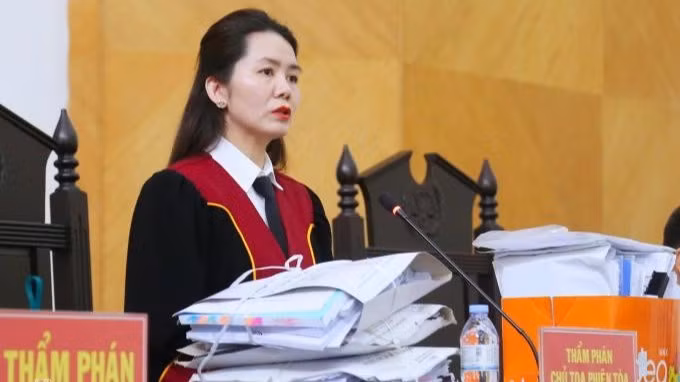 Chủ tọa phiên tòa phúc thẩm.