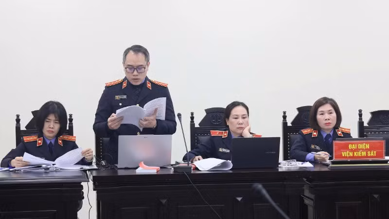 Đại diện Viện Kiểm sát tại tòa.