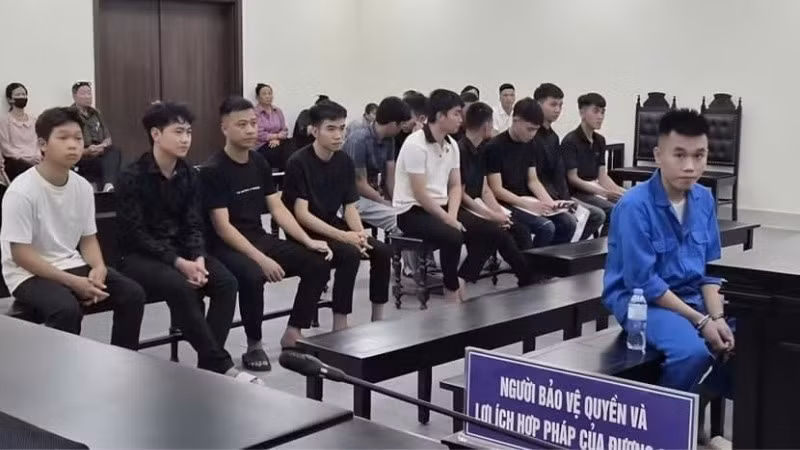 Quang cảnh phiên tòa. (Ảnh: M.HÙNG)