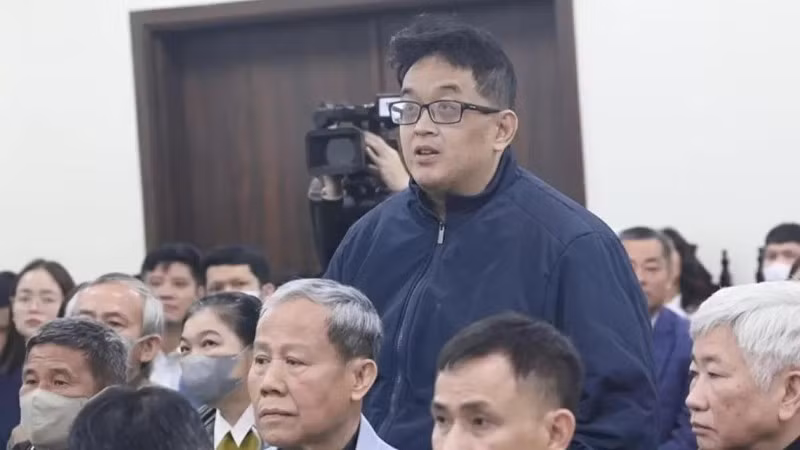 Bị cáo Huỳnh Nguyễn Lộc tại phiên sơ thẩm.