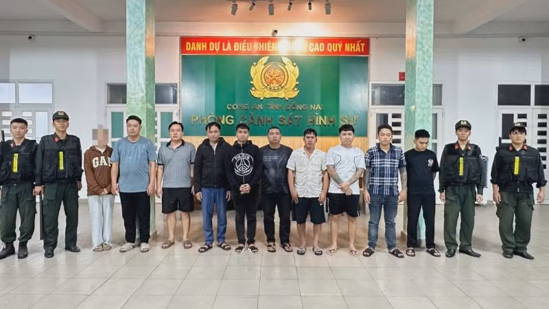 Các đối tượng bị bắt giữ.