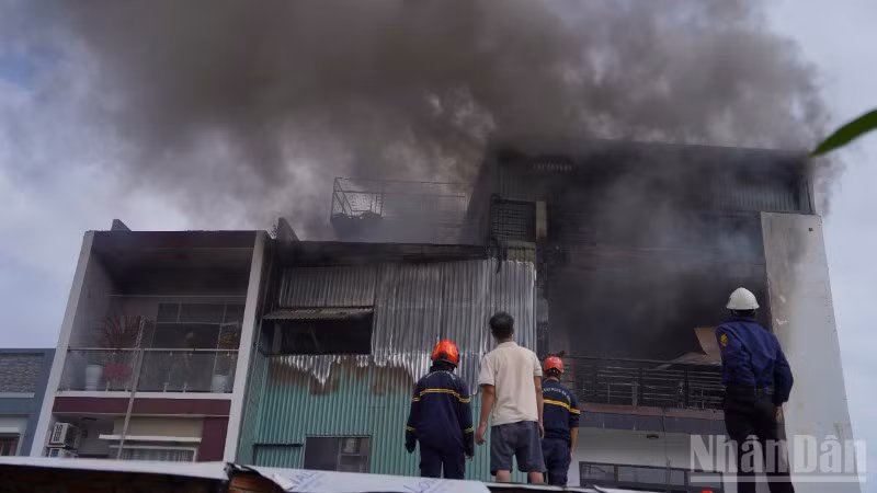 Hiện trường vụ cháy.