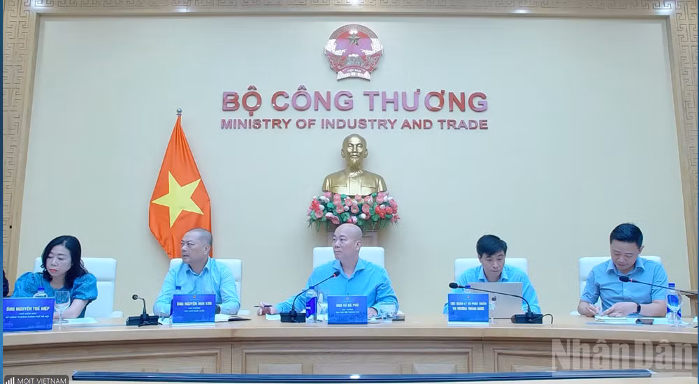 Hội nghị giao ban hệ thống thương vụ Việt Nam ở nước ngoài quý II/2026. (Ảnh: KIM DUNG)