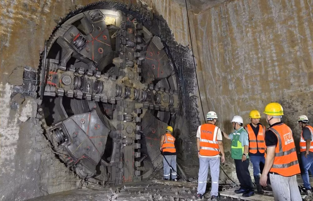 Thi công hệ thống Metro tại Hà Nội. (Nguồn ảnh: Ban Quản lý đường sắt đô thị Hà Nội)