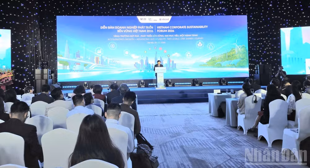 Diễn đàn Doanh nghiệp Phát triển bền vững Việt Nam 2026. (Ảnh: KIM DUNG)