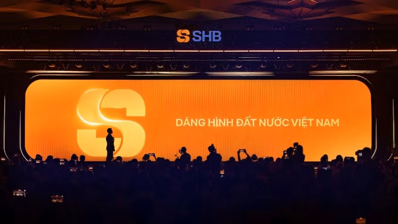 Logo mới của SHB lấy cảm hứng từ dáng hình đất nước.