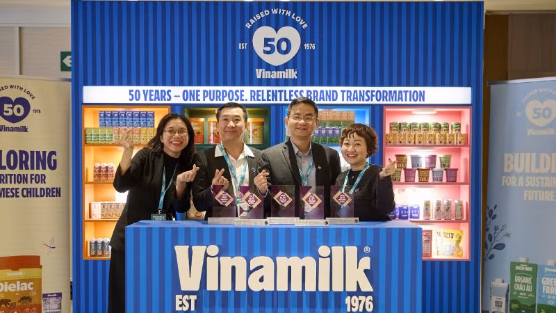 Vinamilk giành chiến thắng áp đảo với 5 hạng mục tại Giải thưởng Đổi mới ngành sữa thế giới. (Ảnh: VN)