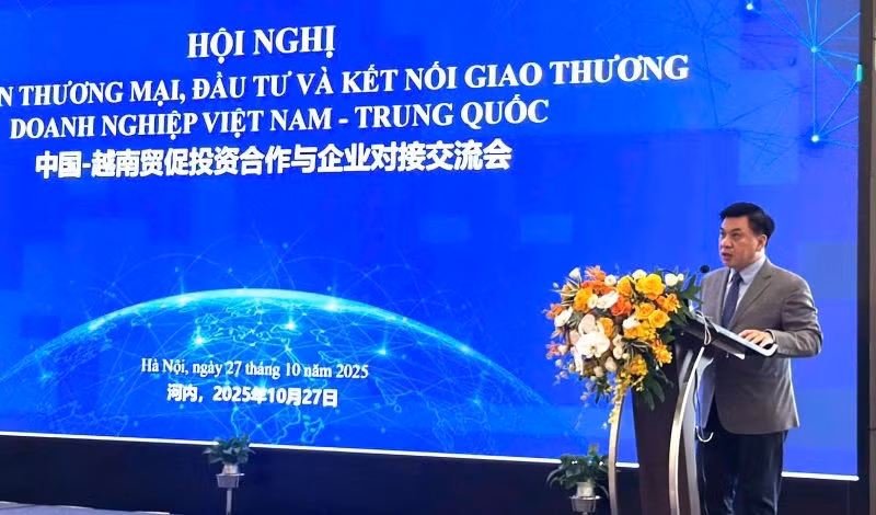 Ông Lê Hoàng Tài, Phó Cục trưởng Xúc tiến thương mại, Bộ Công thương. (Ảnh: KIM DUNG)