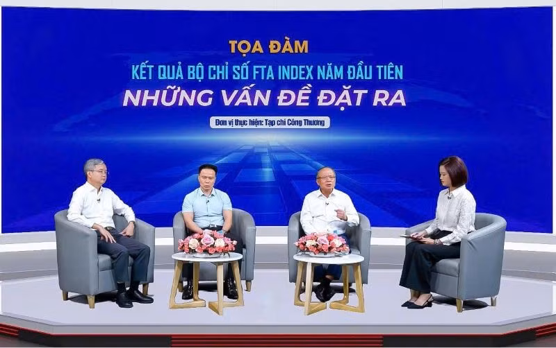 Tọa đàm "Kết quả Bộ chỉ số FTA index năm đầu tiên - Những vấn đề đặt ra". (Ảnh: A.N)