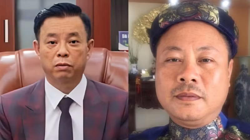 Hai bị cáo Nguyễn Mạnh Quyền và Phạm Văn Cách.