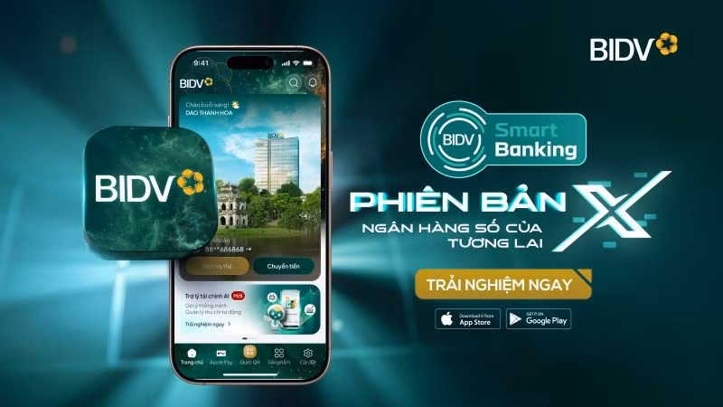 BIDV SmartBanking X đã sẵn sàng trên các kho ứng dụng Google Play và App Store.