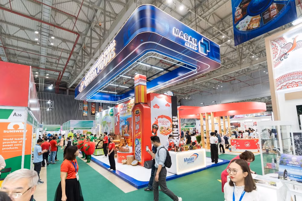 Không gian triển lãm và trải nghiệm của Masan tại VietFood & Propack VietNam 2025