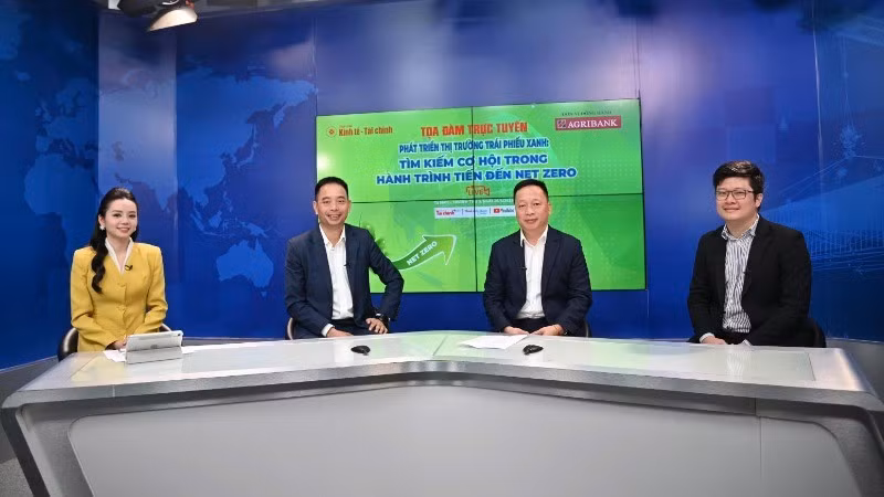 Các chuyên gia tại buổi toạ đàm trực tuyến “Phát triển thị trường trái phiếu xanh: Tìm kiếm cơ hội trong hành trình tiến đến Net Zero”. (Ảnh: BTC)