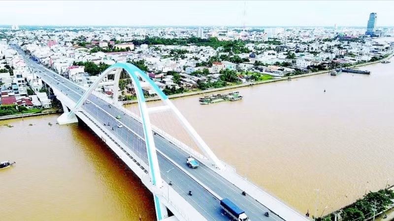 Một góc thành phố Cần Thơ. ( Ảnh THANH NHÃ)