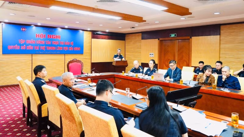 Hình ảnh tại hội nghị tập huấn. 