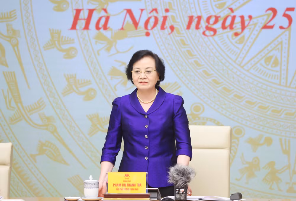 Phó Thủ tướng Phạm Thị Thanh Trà phát biểu chỉ đạo tại Hội nghị. (Ảnh: Lâm Khánh – TTXVN)