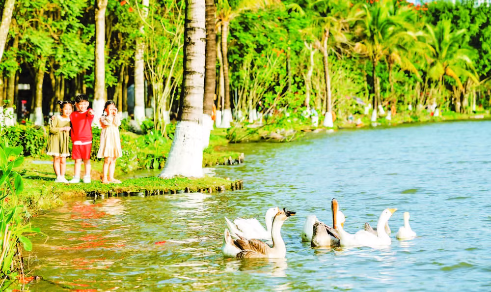 Môi trường sống xanh ở khu đô thị Ecopark.