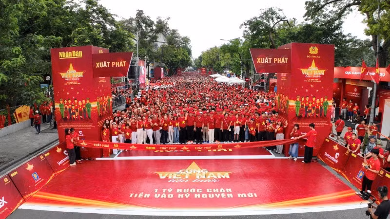 Sự kiện “Một tỷ bước chân”, một ngày hội của lòng yêu nước, sức khỏe cộng đồng và khát vọng vươn lên toàn dân tộc.