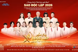 Poster Chương trình chính luận nghệ thuật “Sao Độc lập” năm 2026 (Ảnh: Ban tổ chức)