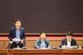 Chủ tịch UBND quận Hoàn Kiếm Phạm Tuấn Long phát biểu tại buổi giao ban báo chí chiều 1-12.