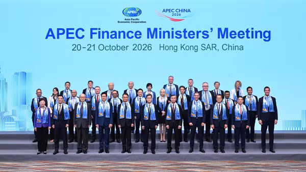Hội nghị Bộ trưởng Tài chính APEC lần thứ 33 (FMM 2026) đã chính thức diễn ra tại Hồng Công (Trung Quốc) trong 2 ngày từ 20-21/10. (Ảnh: Bộ Tài chính)