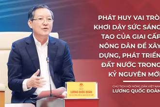 Chủ tịch Hội Nông dân Việt Nam Lương Quốc Đoàn: Phát huy vai trò, khơi dậy sức sáng tạo của giai cấp nông dân để xây dựng, phát triển đất nước trong kỷ nguyên mới