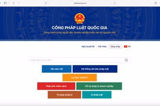 Cổng Pháp luật quốc gia của Bộ Tư pháp sử dụng công cụ AI pháp luật hỗ trợ tư vấn pháp lý chuyên sâu trong 26 lĩnh vực, giúp truy vấn thông tin pháp lý một cách nhanh chóng dễ dàng và tiết kiệm chi phí. (Ảnh: TL).