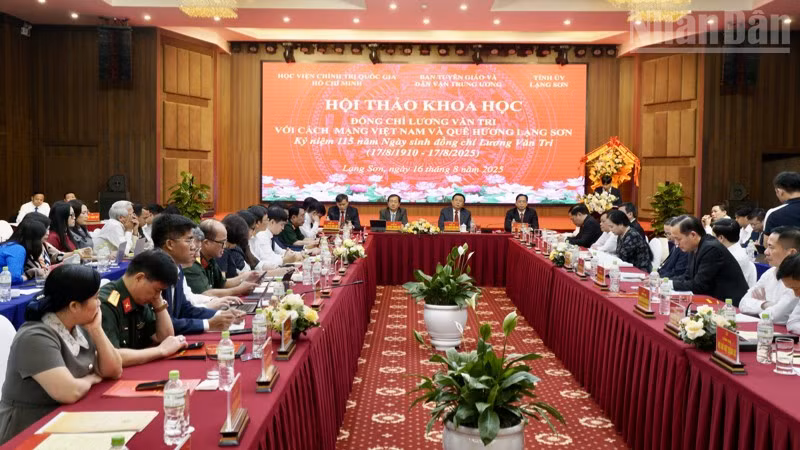 Hội thảo khoa học: "Đồng chí Lương Văn Tri với cách mạng Việt Nam và quê hương Lạng Sơn".