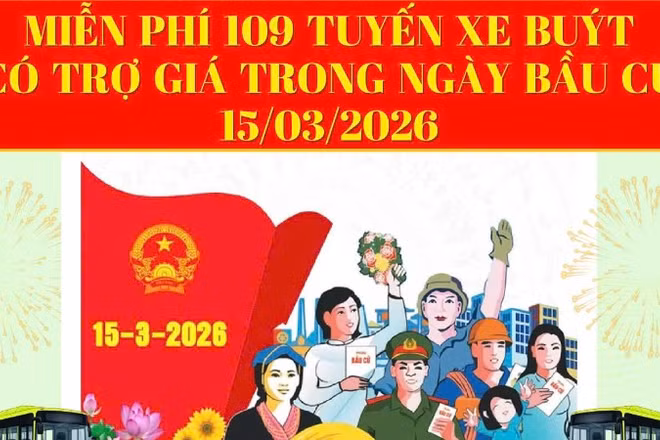 Thành phố Hồ Chí Minh thực hiện miễn vé dịch vụ vận tải hành khách công cộng cho người dân Thành phố trong ngày bầu cử 15/3.