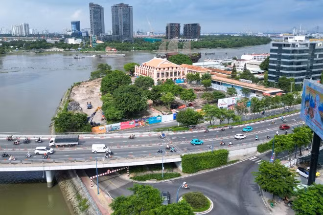 Dự án Công viên văn hóa Bến Nhà Rồng-Khánh Hội và cây xanh công cộng Bến Bạch Đằng. (Ảnh: Thế Anh)