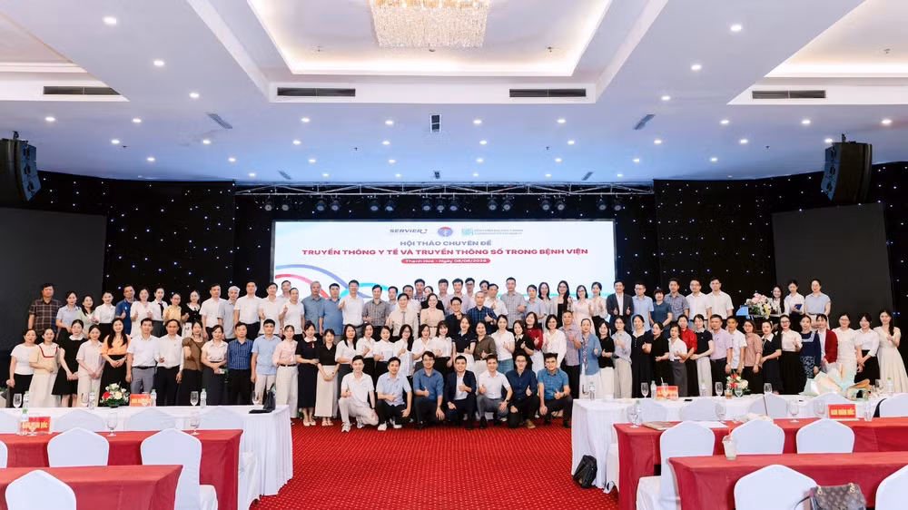 Quang cảnh hội thảo chuyên đề về truyền thông y tế. (Ảnh: Bệnh viện cung cấp)