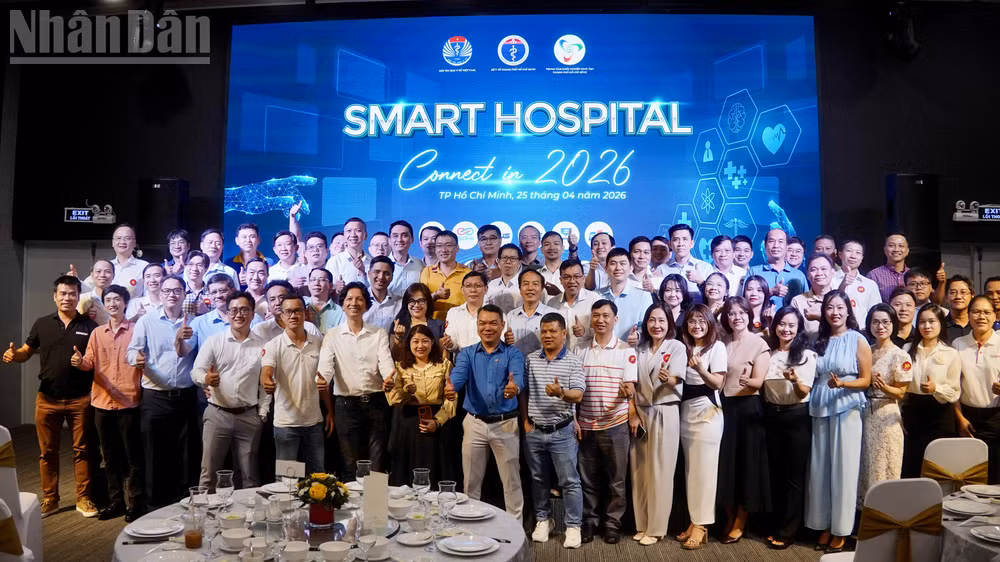 Hội Tin học y tế Việt Nam kết nối ra mắt cộng đồng công nghệ số y tế tại phía nam. (Ảnh: KHANG ANH) 
