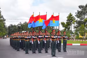 Những hình ảnh đẹp của khối quân đội tập luyện cho chương trình “Tổ quốc trong tim”.