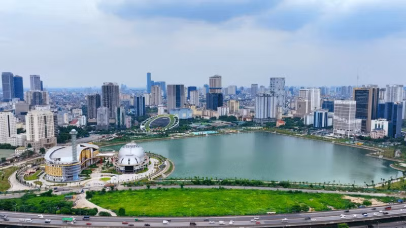 Một góc Thủ đô Hà Nội hiện đại, văn minh. (Ảnh: PHẠM HÙNG)