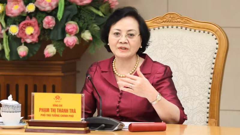 Phó Thủ tướng Phạm Thị Thanh Trà phát biểu tại cuộc họp. (Ảnh: VGP)