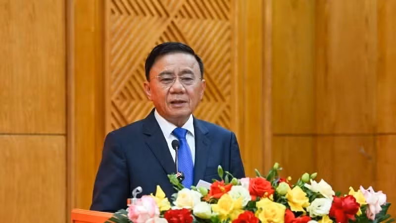 Đồng chí Trần Cẩm Tú, Ủy viên Bộ Chính trị, Thường trực Ban Bí thư. (Ảnh: DUY LINH)