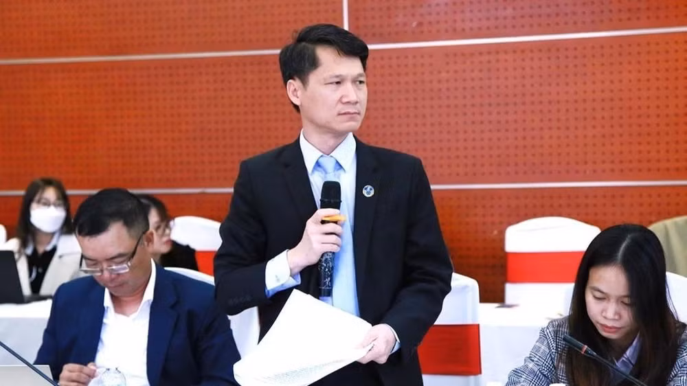 Luật sư Trần Văn An, Chủ nhiệm Đoàn Luật sư tỉnh Bắc Ninh tham gia góp ý về chế định luật sư công. (Ảnh: H.N)