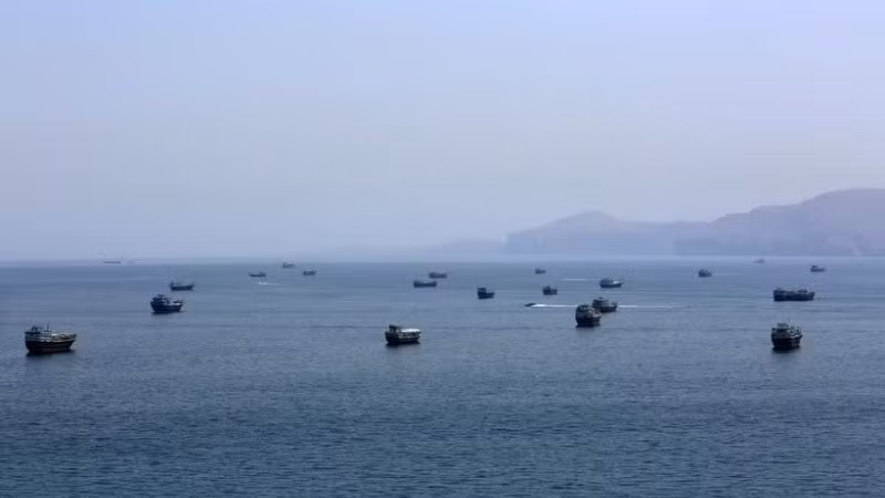 Quang cảnh eo biển Hormuz. (Ảnh: THX/TTXVN)