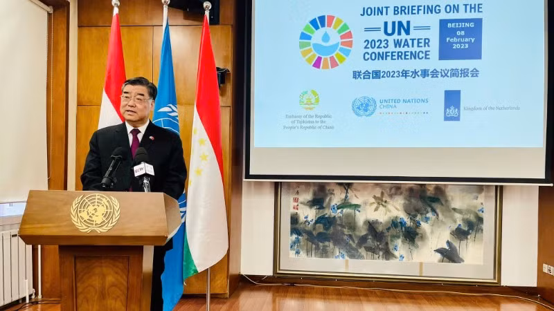Ông Điền Học Bân khi còn đương chức. (Ảnh: UN 2023 Water Conference)