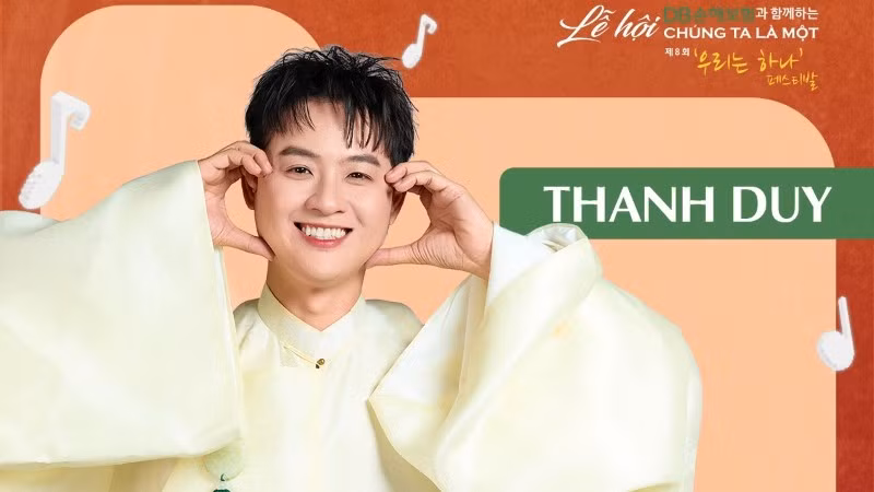Nghệ sĩ Thanh Duy sẽ tham gia Lễ hội “Chúng ta là một - We Are Together” lần thứ 8. (Ảnh: Ban tổ chức cung cấp)