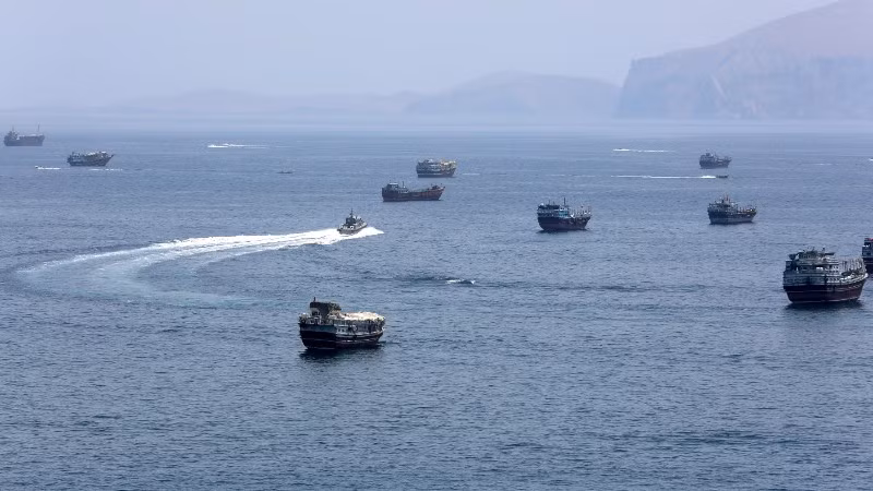 Quang cảnh eo biển Hormuz ngày 20/6/2026. (Ảnh: THX/TTXVN)