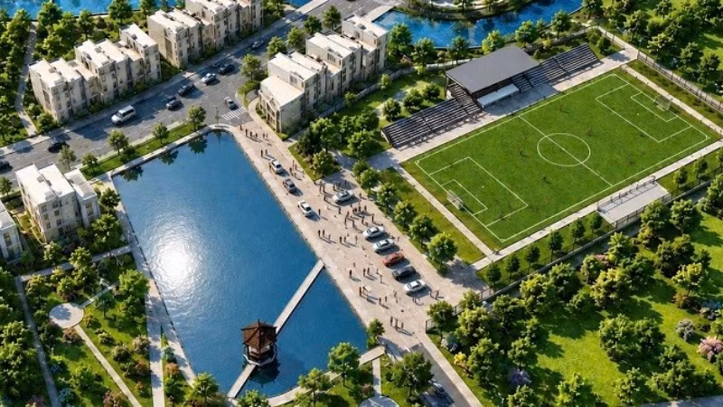 Phối cảnh Khu thể thao thuộc Trung tâm Văn hóa-Thể thao xã Tuần Giáo. (Ảnh: TUẦN GIÁO)